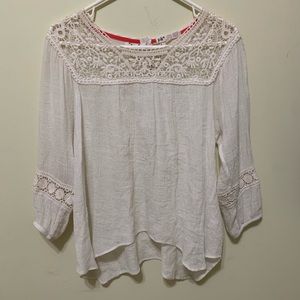 White Long Sleeve Top